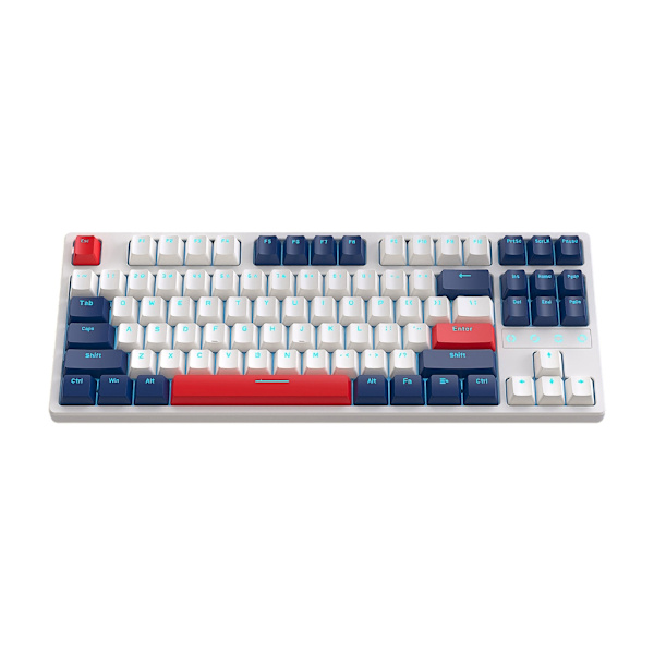 K87 RGB Hot-swap TypeC Kabelanslutet Mekaniskt Gamingtangentbord 87 Tangenter Röd Gul Switch Anpassat Mekaniskt Tangentbord