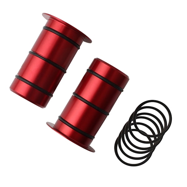 1 par aluminiumslegering cykelnav forrør aksel konverteringssæde adapter 15 mm til 12 mm, leveres med 6 tætningsringe, 30x15 mm