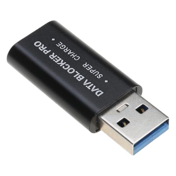 Aluminium USB-datablocker sikrer sikker opladning af tablets og telefoner