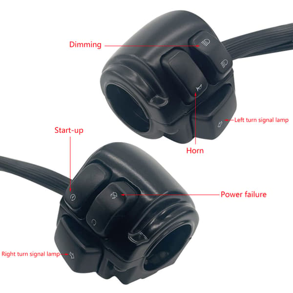 Til XL883 Hornknap Blinklys Lampe Lys Start Styr Controller Kontakt