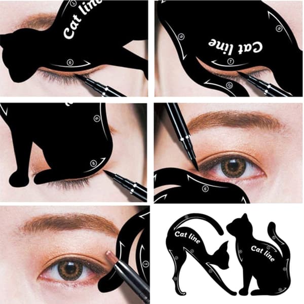 2 st eyelinerstenciler, professionella ögonmakeupverktyg ögonskuggsguideverktyg