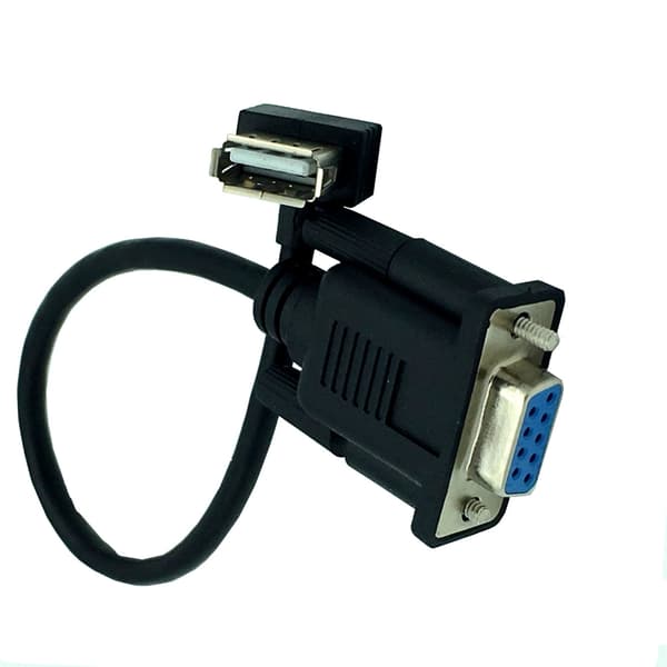 USB 2.0 A Hunn Til RS232 DB9 Hunn Seriell Kabeladapter Konvertere 25cm