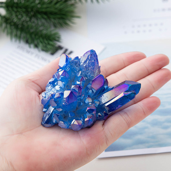 Naturlig turmalin Bulk Kyanit Kristall Kyanit Blades Klusterform Reiki Healing Quartz Mineral för heminredning 70g