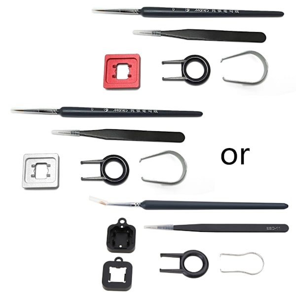 Mekanisk Tastatur Smørepensel Værktøjssæt Switch Stem Puller Switch Åbner til Cherry Kailh Gateron TTC Candy Switch