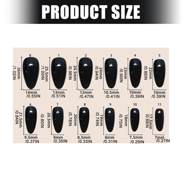 Fransk Gradient Press On Manicure Negle til Hverdagslook og Rejseplaner