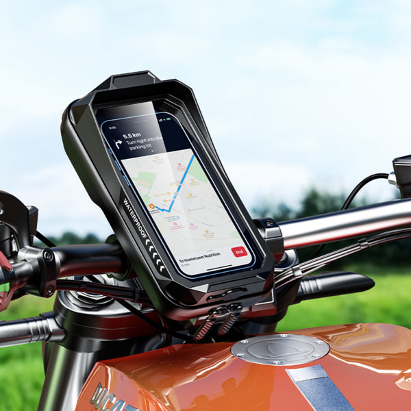 Vattentät telefonväska för förvaringsväska för motorcykelcykelstyre för med pekskärm för 4,7-7,2'' telefon Universa
