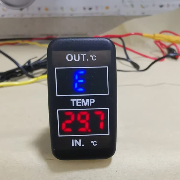 Bil Indvendig Udvendig Dobbelt Temperatur Digital Display til Reiz