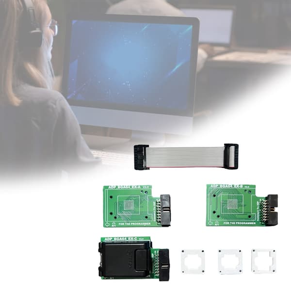 BGA64 IC Socket Adapter 3 i 1 til T48 Præcis Chip Programmering