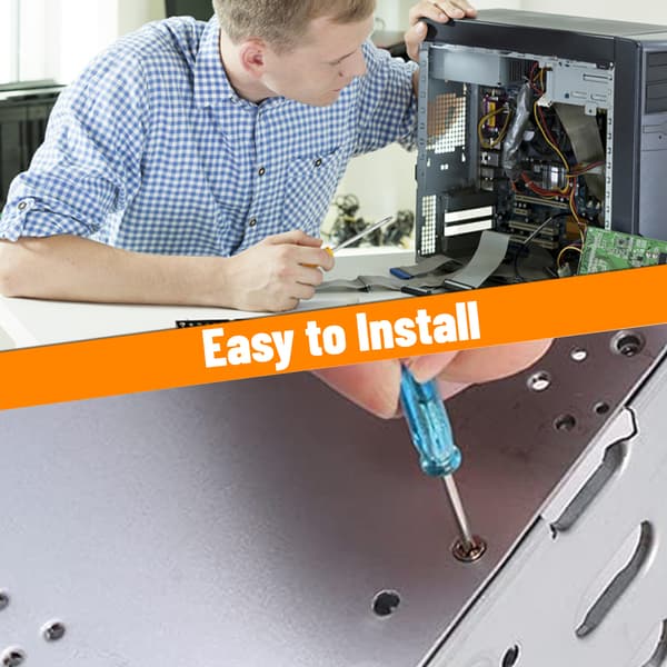 Rustfrit stål harddiskbur til computer SATA HDD 5.25\" til 5X 3.5 Rack