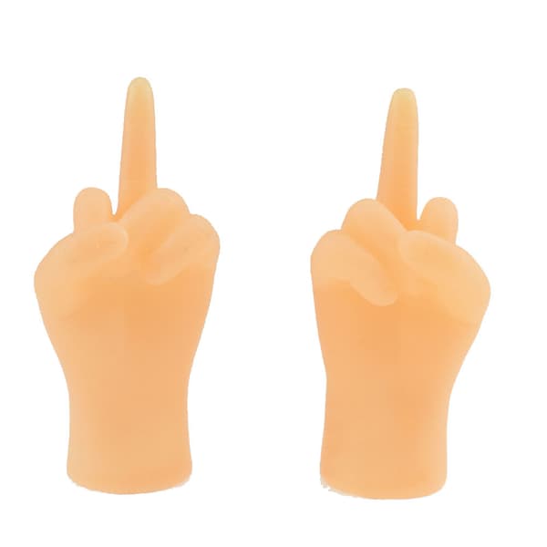 2st/set Roliga simulerade vänster och höger minihänder dockor barnleksak nyhet fingerleksaker presenter modell Halloweenpresent