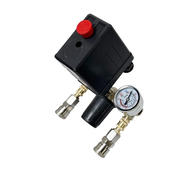 Luftkompressor Tryckströmbrytare Auto Start Stopp 90PSI-120PSI Grenrörsregulator