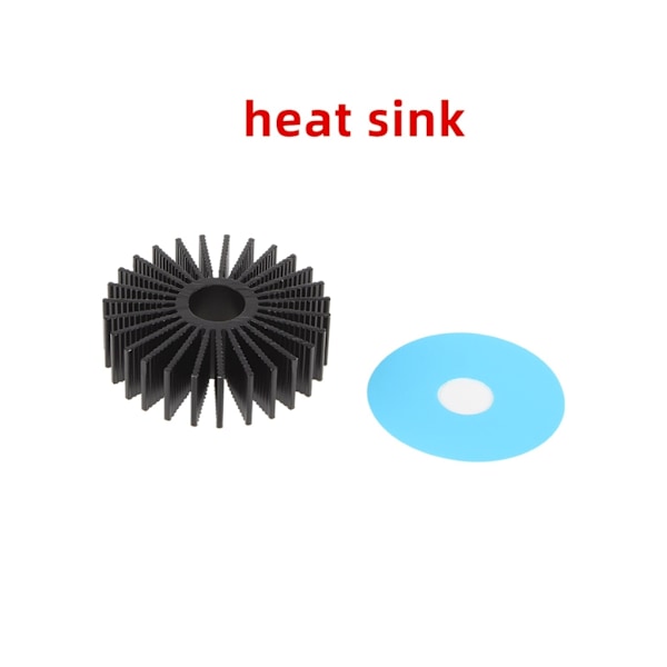 36mm Rund Kjøleribbe for Voron 2.4 3D-printer Steppermotor Aluminium Kjøleribbe Red 5pcs