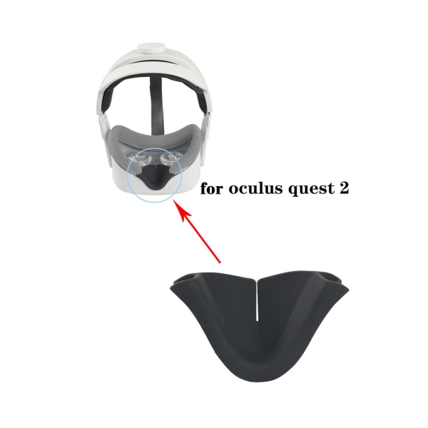 Anti-läckage Nose Pad för Oculus Quest 2 VR Ljusblockerande Nose Pad Silikon Miljövänlig Pad VR Glasse