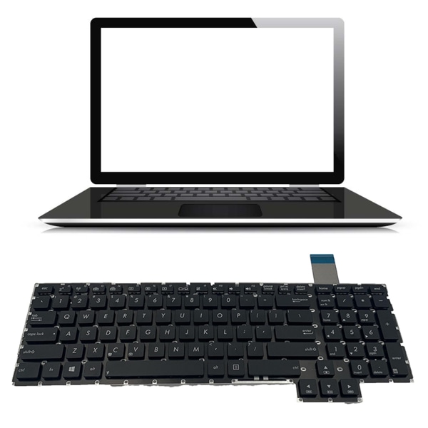 Nytt amerikanskt tangentbord för engelsk bärbar dator för AsusG750 G750J G750JH G750JM G750JS G750JW G750JX, svart tangentbord för bärbar dator
