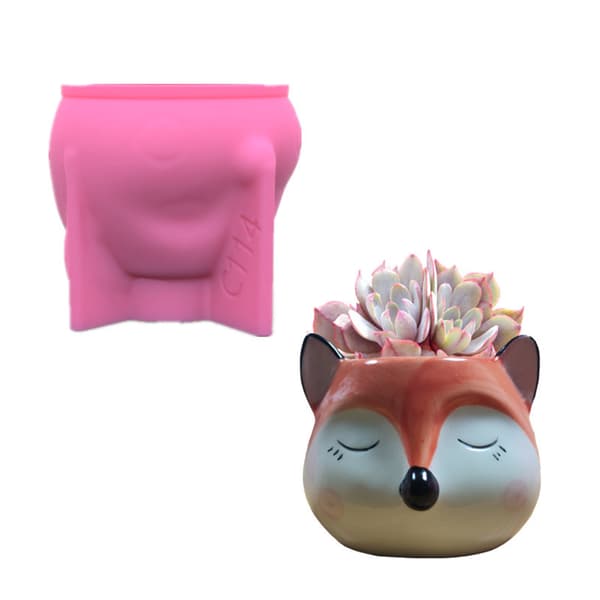 Lysestageforme Mini Blomsterpottebeholderforme Beton Lysestagekopforme