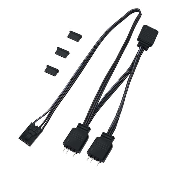 Fleksibelt 4-Pin til 5V 3-Pin ARGB Splitterkabel til HDLL120 LED-effekter