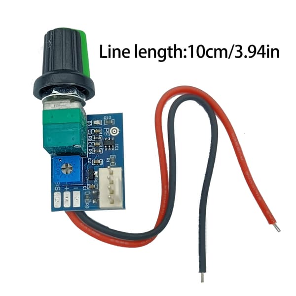 Manuell 4-leders PWM-viftehastighetskontroller med bryter, justerbar vifte regulator