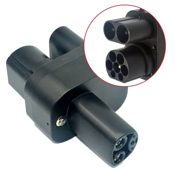 CCS2 Adapter Høj Effektivitet CCS2 Adapter Plast Opladningsadapter til Bil