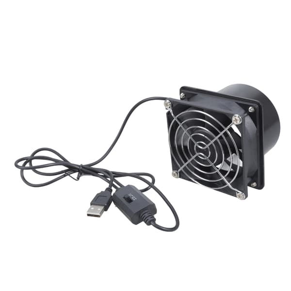 3-trins justerbar USB-ventilationsventilator 50CFM til køkken, badeværelse, kæledyrshus