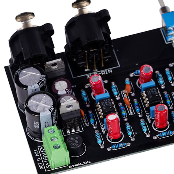Balanserad XLR Obalanserad RCA enkeländad till balanserad utgång förförstärkare JRC5532 OP AMP Stereo förförstärkarkort Tillbehör
