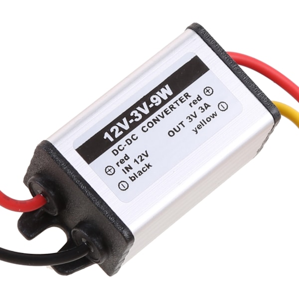 Power DC 12V Till 3V 3A 9W Step Down Typ Biltillbehör DC Transformator Convert Van Truck Vattentät