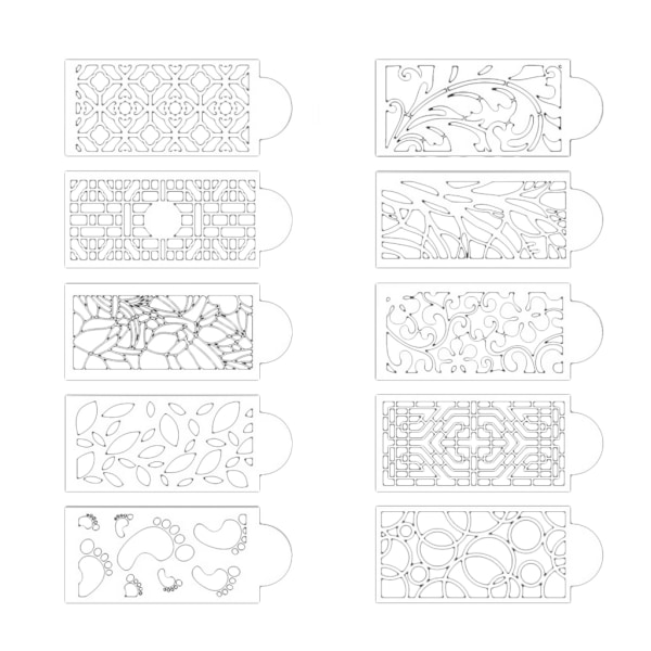 10 st Form Form Plastmallar Spray Blommor Bakdekor