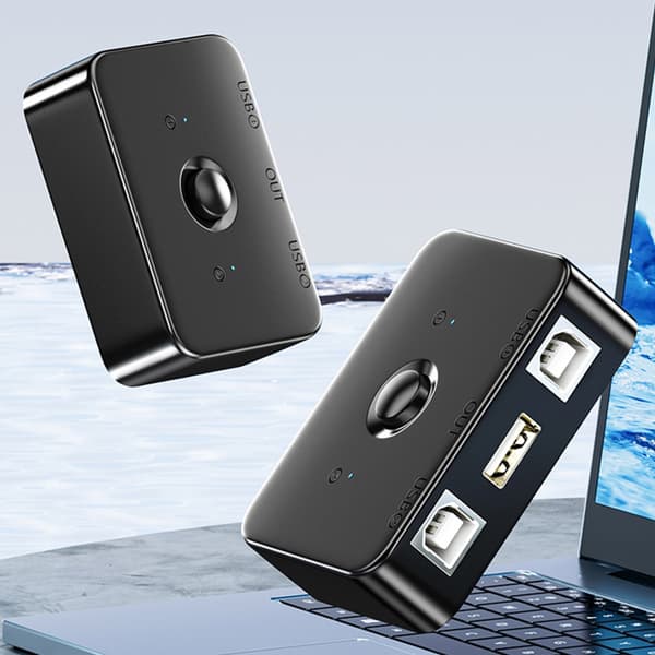 Skriver USB 2 Port Skriverdeling Datamaskin Eksterne Komponenter USB-skriver