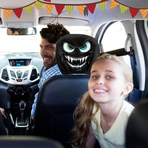 Devil Eyes Bilstol Nackstödsskydd Skyddande Polyester Universal Bilinredning 6 packs