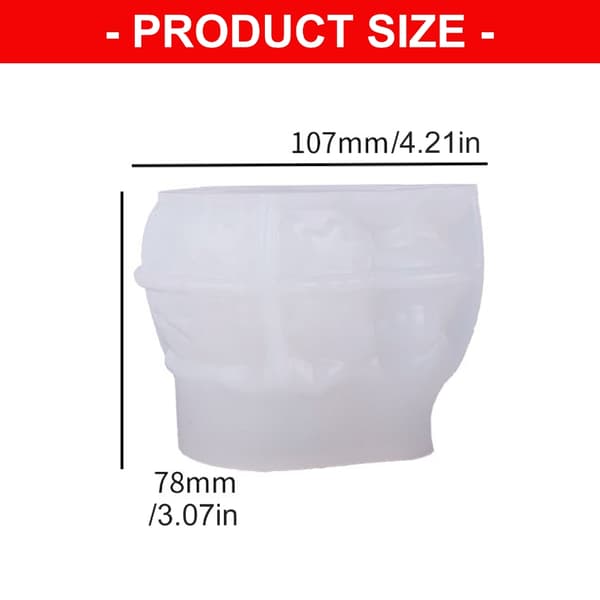 Santa Silikon Blomkruka Vas Formar Jul-Tema Ljus Kopp Silikonform
