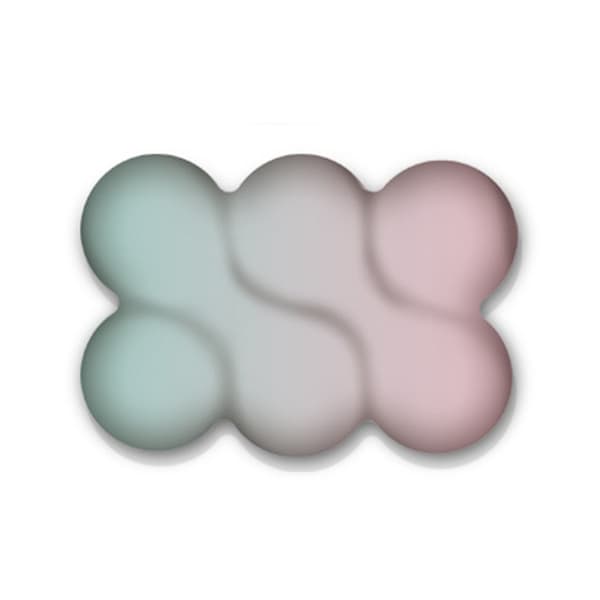 Håndleddsstøtte Minneskum Tastatur Musematte Ergonomisk Skyform Musematte Green white gradient