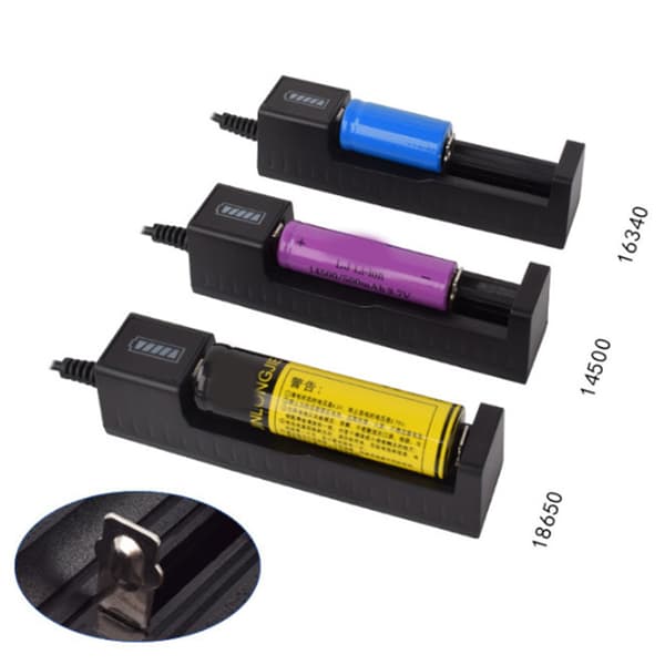 Batteriladdare med IC-skydd 1-plats batteridocka USB