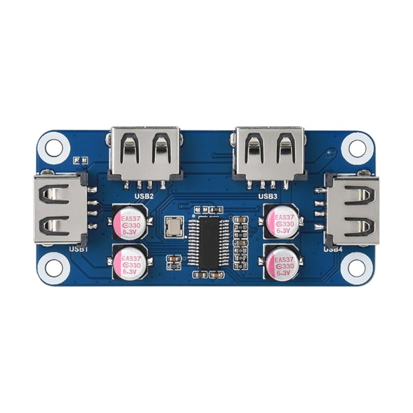 USB HUB HAT Expansionskort för Raspberry Pi 4 B/3 B+/3 B/2 B/Zero/Zero för W/Zero WH, 4 USB-portar för USB2.0/1.1