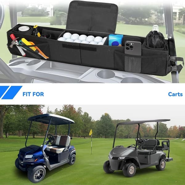 Snabbt hopfällbar golfvagns korg tung typ säker montering för olika väder