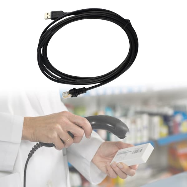 Omnidirektionel stregkodescanner USB-kabel 200CM til MS5145 MS9540MS7120 Hurtig