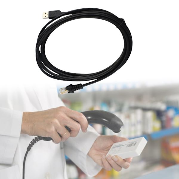 Scanner USB Link Kabel 2M Til MS5145 MS9540 MS7120 MS9590 MS1690 Metro