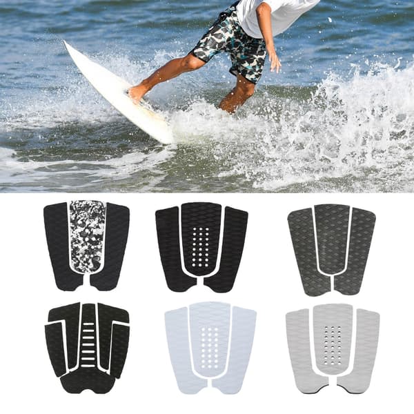 Traction Pads Surfboard Deck Foot Traction Pad för Soft Board, SUP Board, Skim Board Professional Surfboard Tail Pad Set E