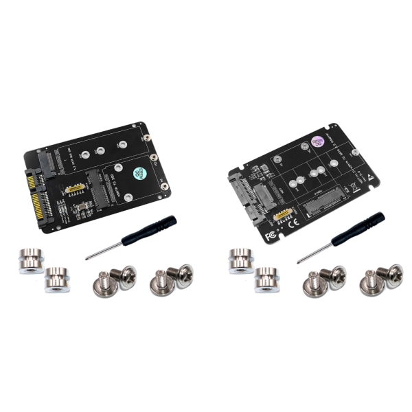 2-i-1 NGFF(M2)mSATA till SATA 2,5 tums adapter M2 NGFF/ mSATA till SATA3.0 Praktisk byte av adapterkort för konverterare null - Parallel structure