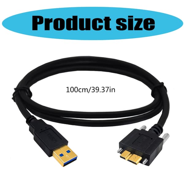 Nopea USB3.0 - B-kaapeli synkronointiin elektroniikkalaitteille