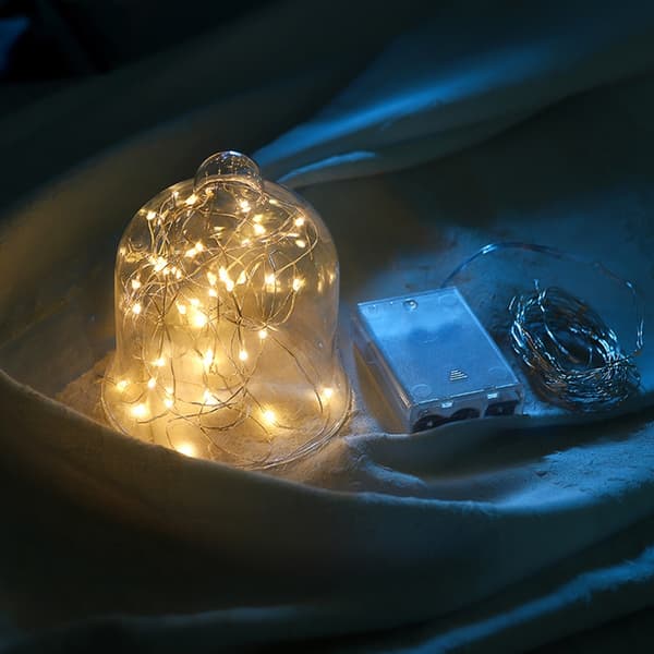 Fairy Lights Batteridrivna LED-ljusslingor Koppartrådsslingor