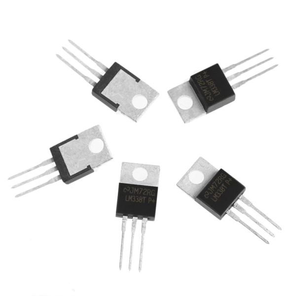 5 st LM338T LM338 TO-220 IC Högströmsjusterbar integrerad spänningsregulator