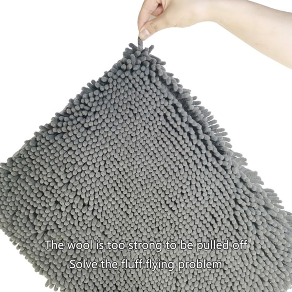 3st badrumsmattor set Chenille badmattor Superabsorberande Shaggy mattor Halkfri toalettmatta för badkar Dusch Fotdyna Mattor C