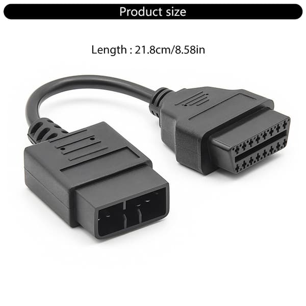 Bil OBD2 Diagnostisk Adapterkabel 9-pinners Kontakt for Effektiv Feildeteksjon