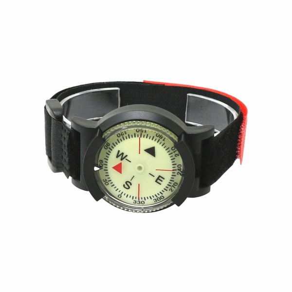 Armband Siktkompass Bärbar Dykning Navigationskompass Vattentät lysande urtavla med handledsrem Kompass
