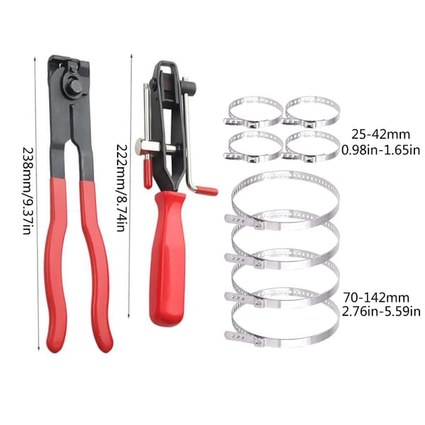 CV Led Manchet Øreklemmer Tang