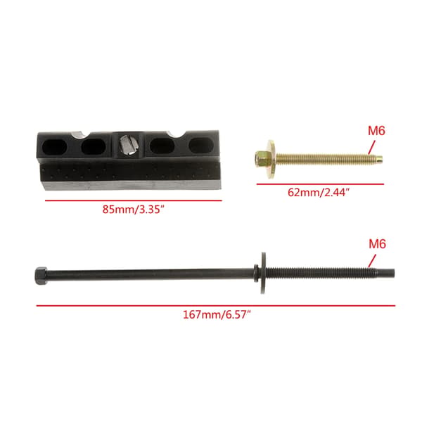 Base Clamp Battery Hold Down Kit Passar för vissa modeller