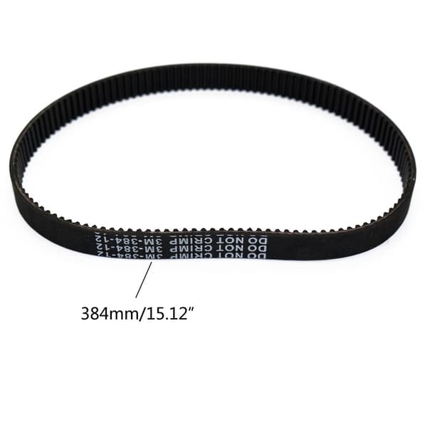 Drivrem med gummitänder för elscooter, 384 mm lång