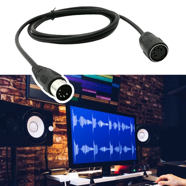 MIDI 5-Pin DIN Han Hun Kabel til Keyboards og Lydmodul Tilbehør