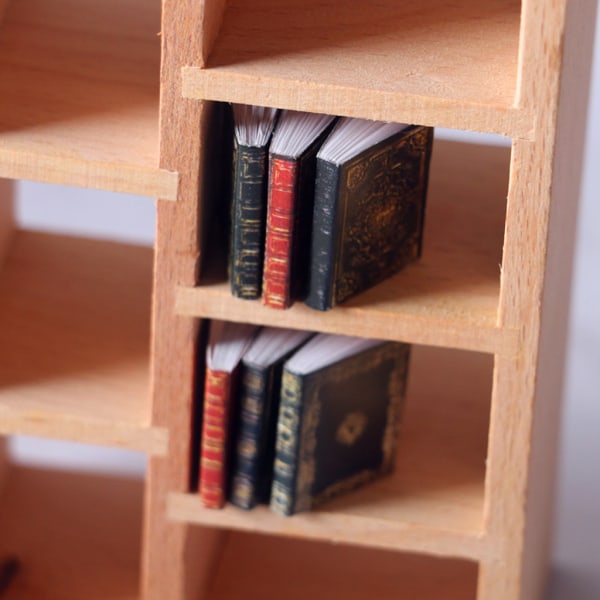 3st Miniatyrer Dollhouse Klassisk Mini Flip Books Notebook Pretend for Play De