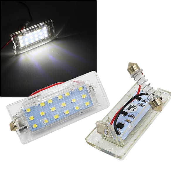 2 stk. Skiltlys LED Skiltlamper 12V for E53 X5 1999-2003 E83 X3