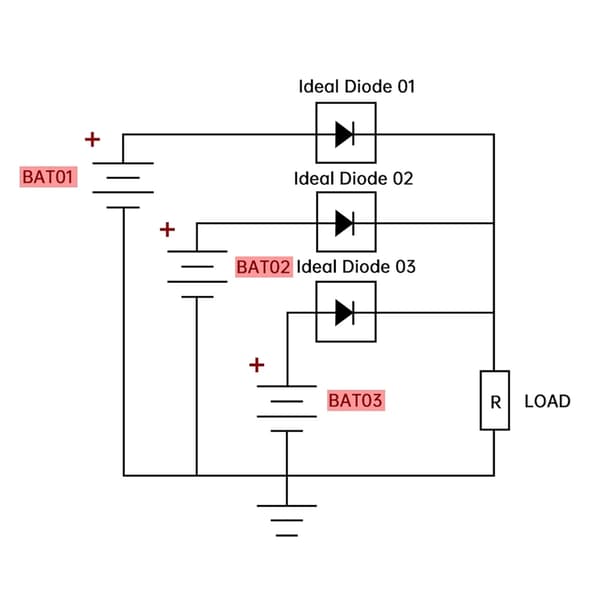 60A Ideals Diode Modul for Høyeffektutstyr i Solenergioppsett